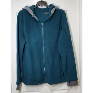 Tek Gear Men’s XL Full Zip Fleece Jacket Teal Outdoor Softshell